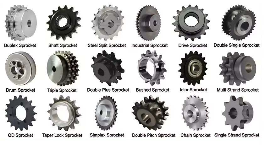 Sprocket types