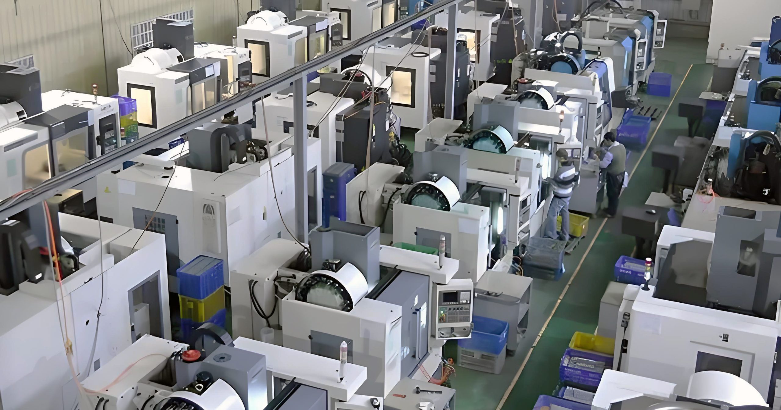 CNC production equipment room